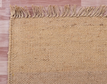 Tapete de cânhamo feito à mão - Tapete de juta, Tapete de corredor, Tapete tecido à mão, Tapete boêmio, Tapete vintage, Tapete de escada, Tapete de quarto, Tapete externo, Tapete de área 5x7