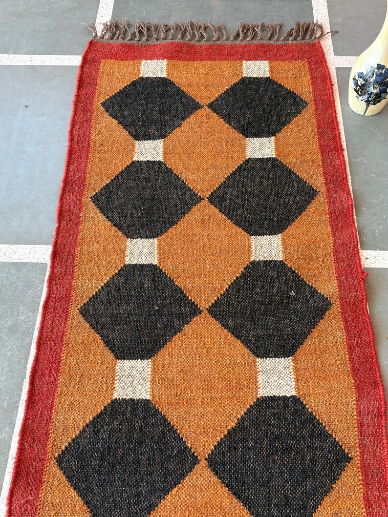 Kilim Runner Rug Wool Runner Rug Jute Runner Rug Handmade Rug Kitchen Rug Floral Rug Living Room Rug Custom Size Rug Outdoor Rug Vintage Rug