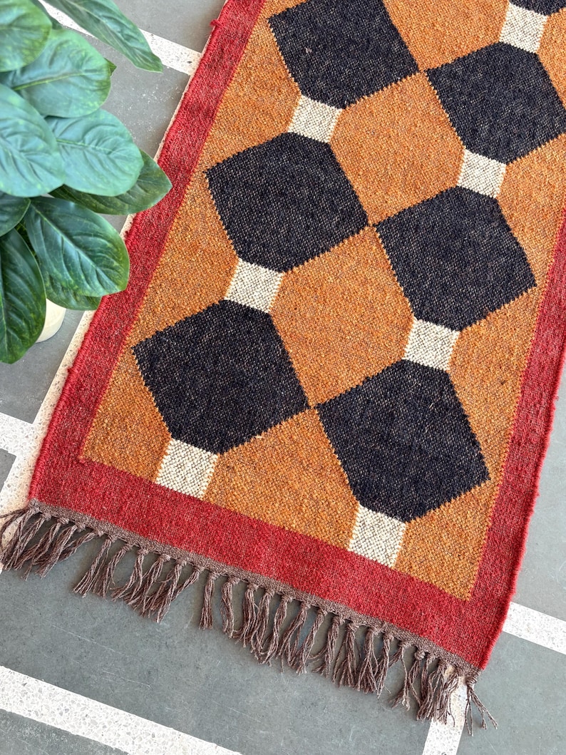 Kilim Runner Rug Wool Runner Rug Jute Runner Rug Handmade Rug Kitchen Rug Floral Rug Living Room Rug Custom Size Rug Outdoor Rug Vintage Rug
