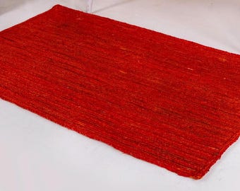 Jute Rug Hallway Rug Hand Braided Rug Outdoor Rug Handmade Rug Bohemian Rug Natural Jute Rug Eco Friendly Bedroom Rug Handwoven Rug 5x7 Rug