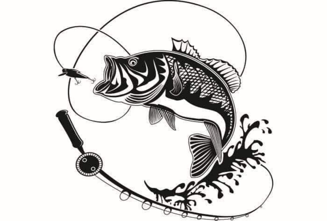 Hunting/fishing Vinyl Decal 5.5 Etsy