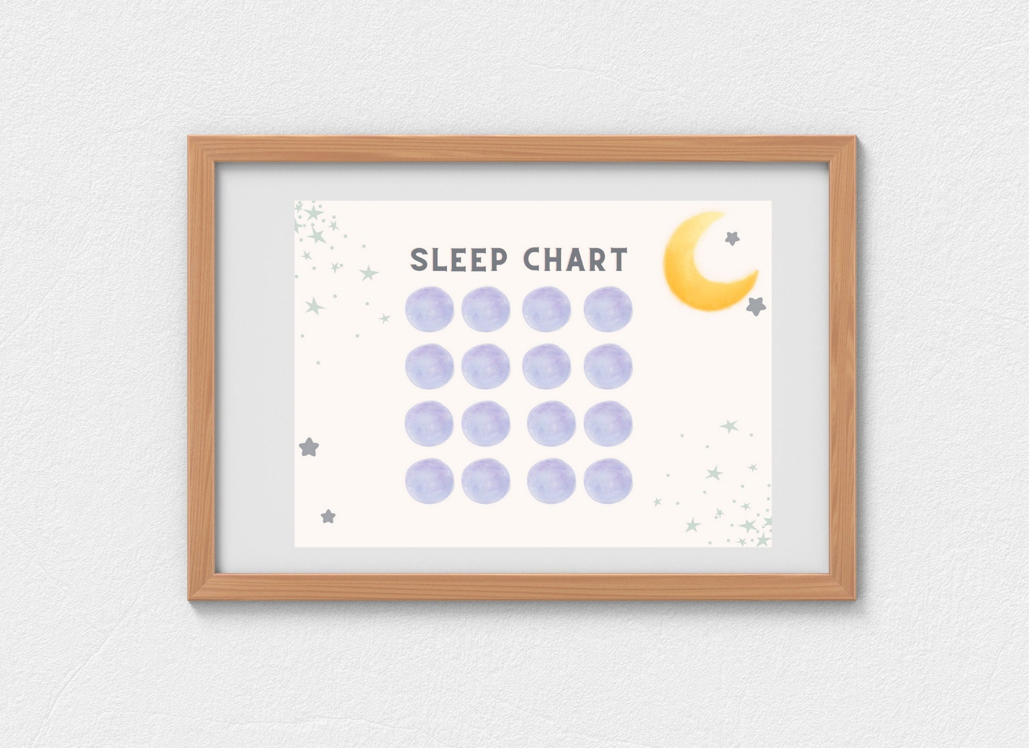 Sleep Chart Printable | Instant Download | Track Independance, Bedtime ...