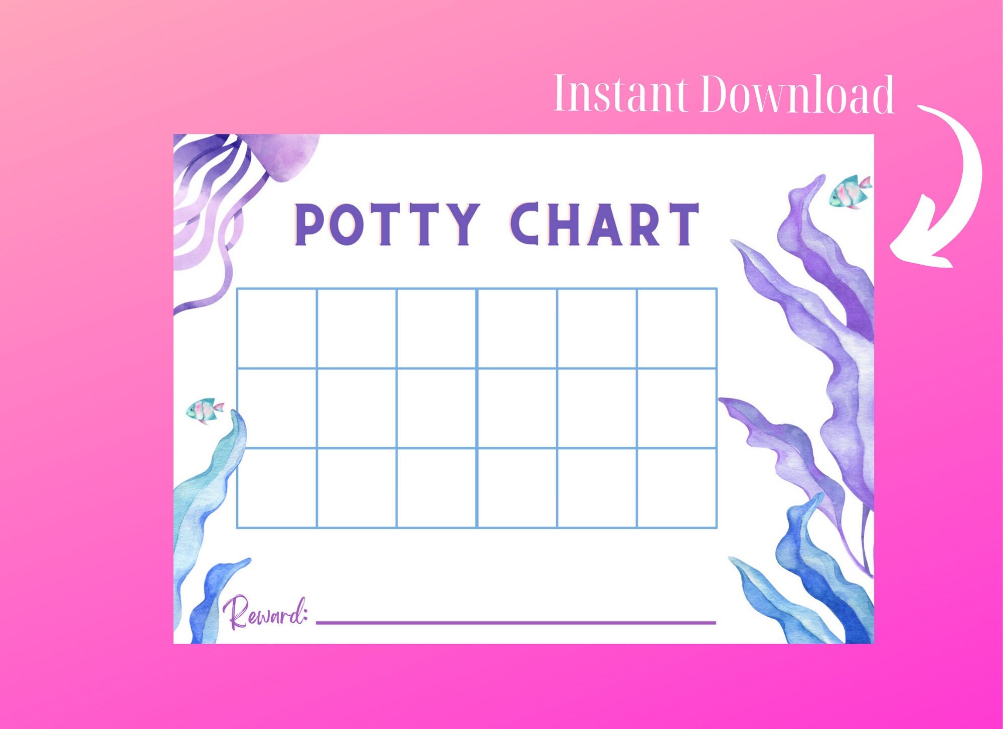 Potty Chart Rotation Potty Chart Printable | Instant Download | Track Potty Training ...