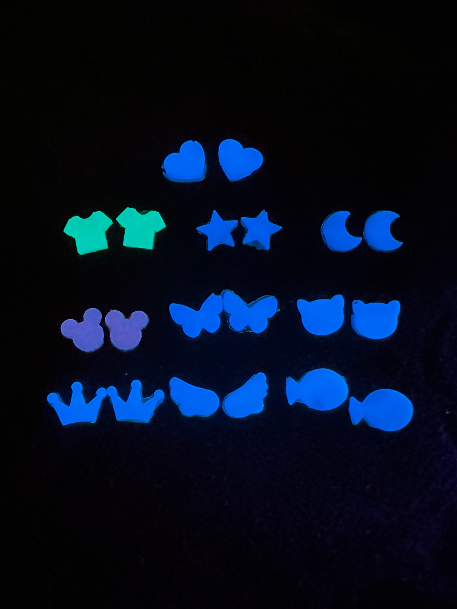 Glow in the Dark Nipple Rings Nipples Jewelry Non Piercing Etsy