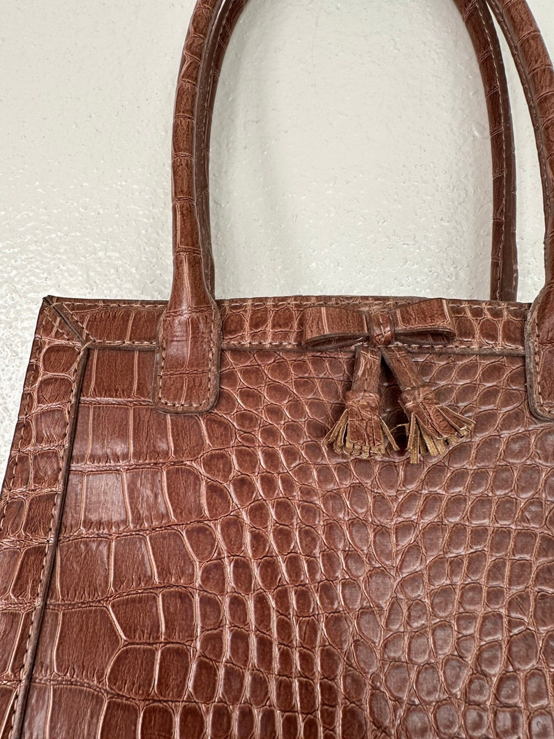 Vintage Liz Claiborne Bag Croc print Small image 3