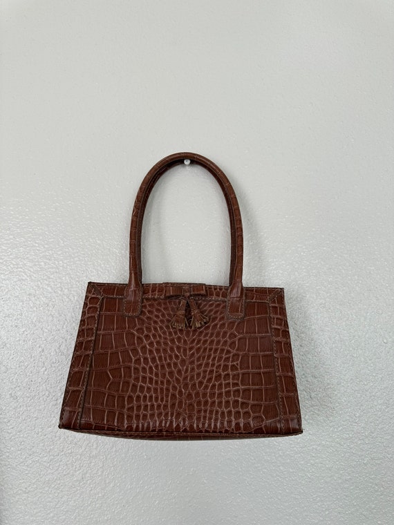 Vintage Liz Claiborne Bag | Croc print | Small - image 2