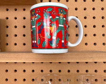 Vintage 1990's Holiday Nutcracker Mug, Single Mug