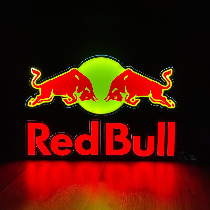 Red Bull Led Sign - Etsy
