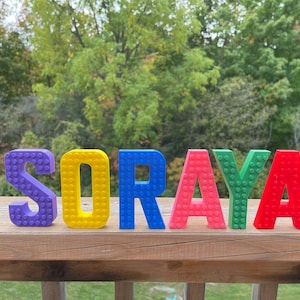 Personalized Brick Style 4" High Letters | Kid's  Playground Sign | Nursery Name Sign|