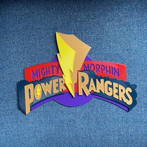Power Rangers Sign | Retro Logo | Fridge Magnet - Etsy