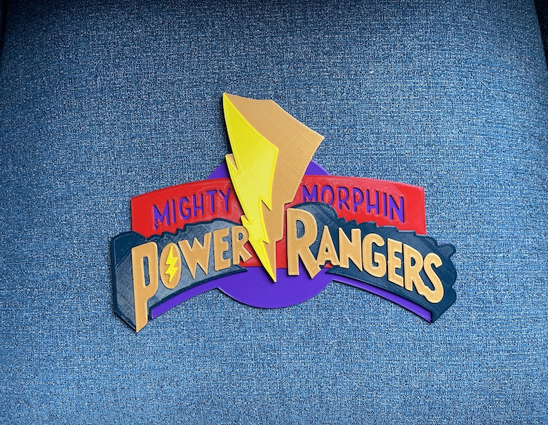 Power Rangers Sign Retro Logo Fridge Magnet - Etsy