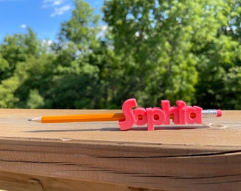 Personalized Pencil Toppers