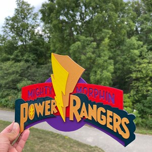 Power Rangers Sign | Retro Logo | Fridge Magnet - Etsy