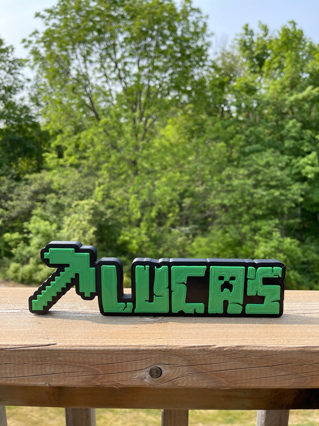 Custom Minecraft Name Signs Keychains Magnets LED - Etsy