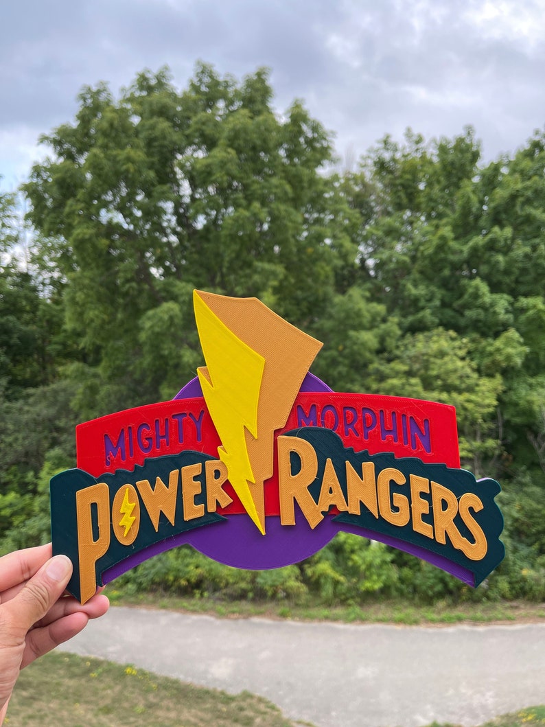 Power Rangers Sign Retro Logo Fridge Magnet - Etsy