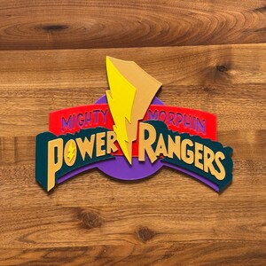 Power Rangers Sign | Retro Logo | Fridge Magnet - Etsy