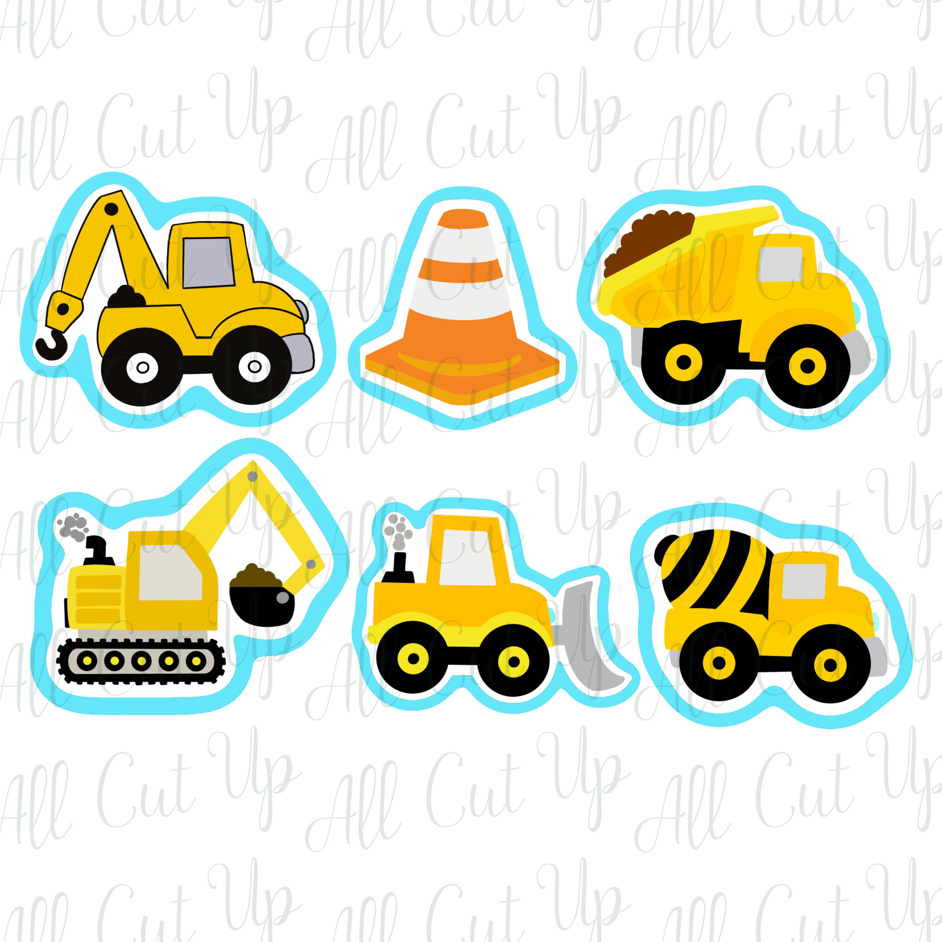 Construction Cookie Cutter Set Construction Cookie Cutters Etsy