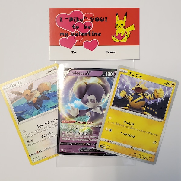 10 Pack Valentines Pokemon Card Packs Bundle (10 Three Card Pokemon Valentines Packs)