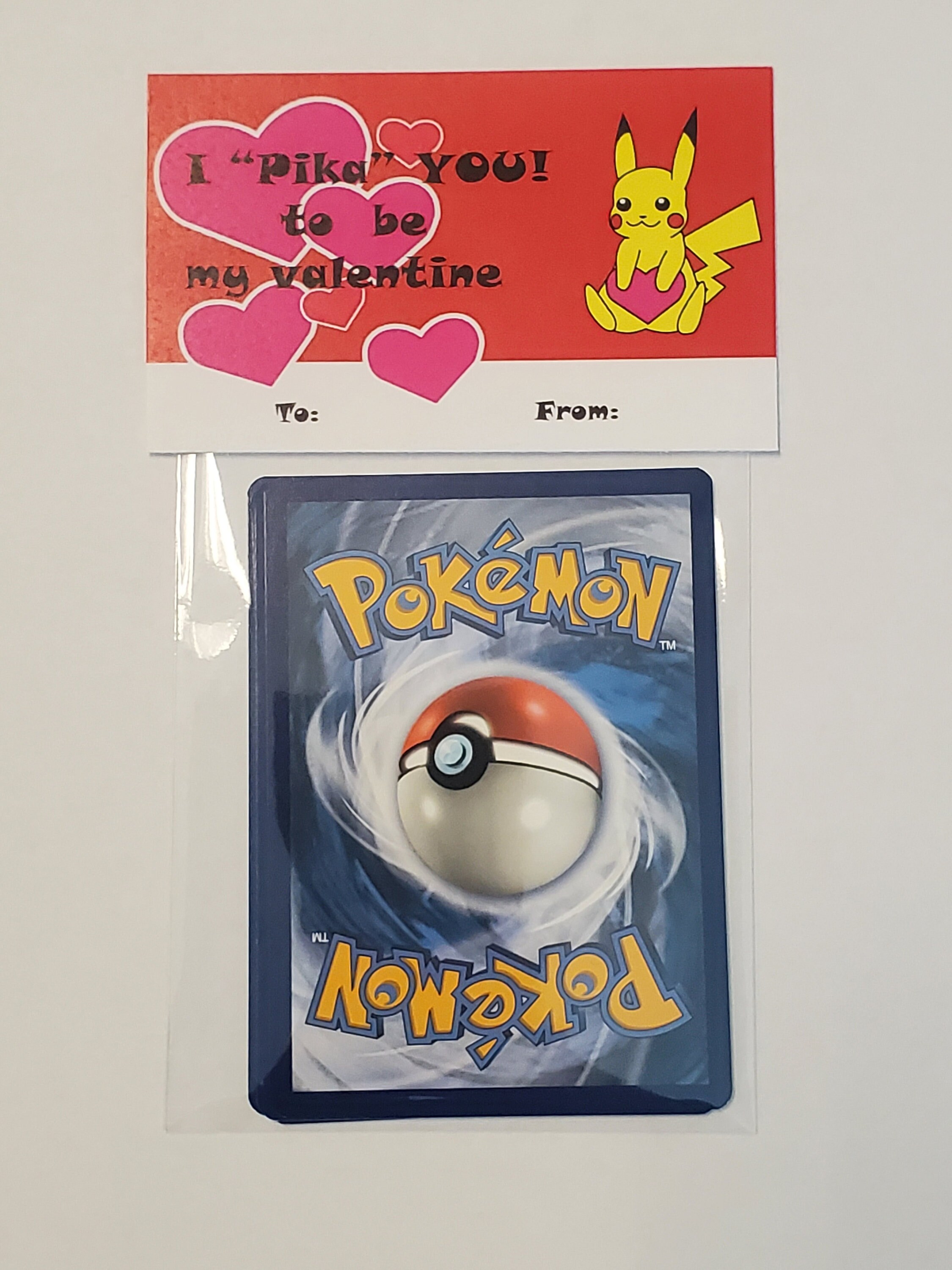 10 Pack Valentines Pokemon Card Packs Bundle 10 Three Card Pokemon Valentines Packs - Etsy