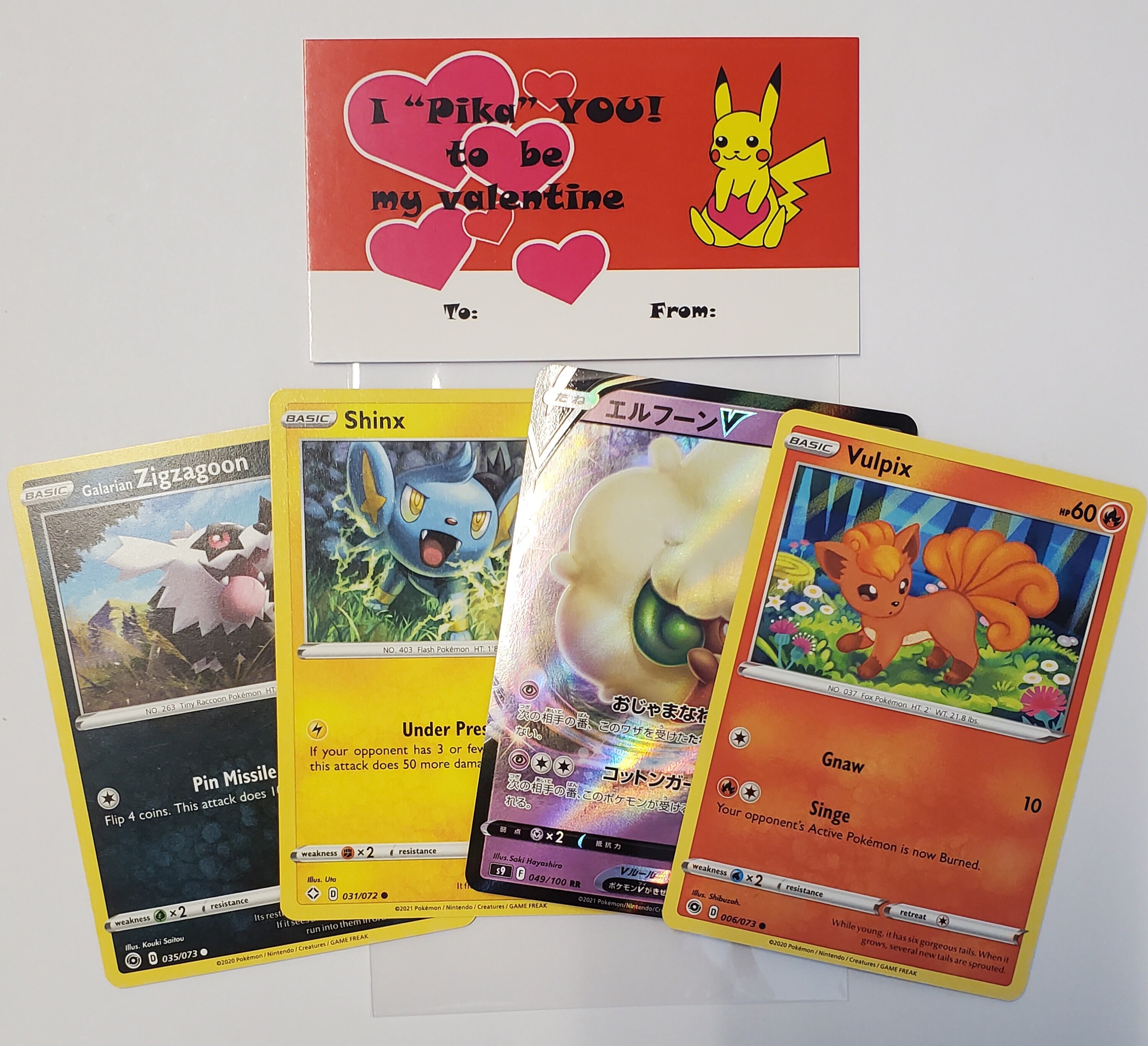 valentines pokemon card packs Valentines Day / Anniversary Card main image 1