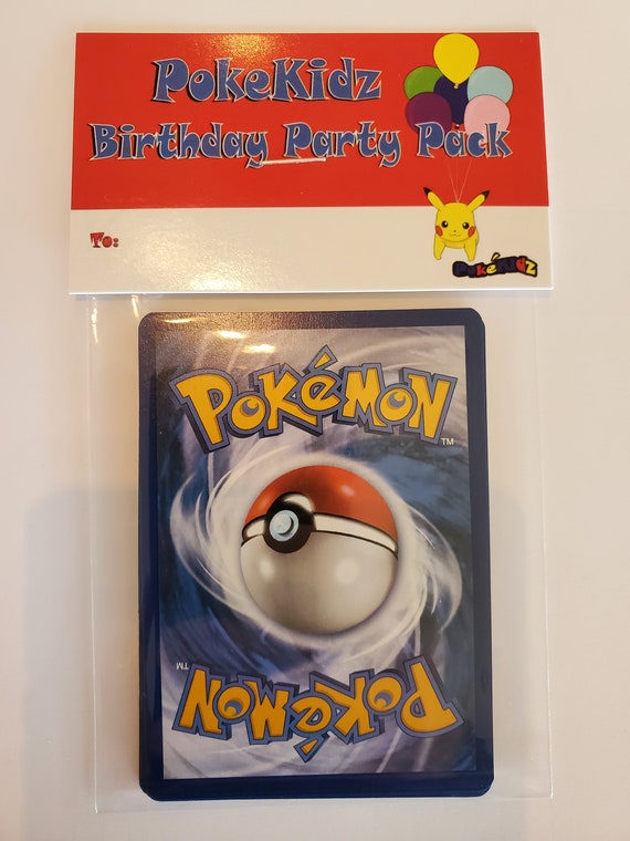 10 Pack Pokemon Birthday Party Favor & Birthday Gift Bundle 10 Five Card Pokemon  Birthday Packs -  Israel