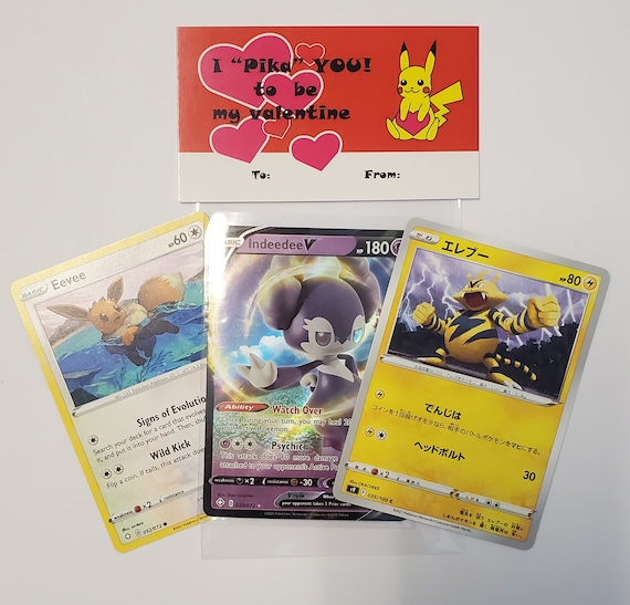 10 Pack Valentines Pokemon Card Packs Bundle (10 Three Card Pokemon  Valentines Packs) - Etsy