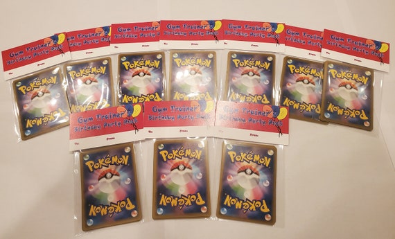 10 Pack Pokemon Birthday Party Favor & Birthday Gift Bundle 10 Five Card Pokemon  Birthday Packs -  Israel