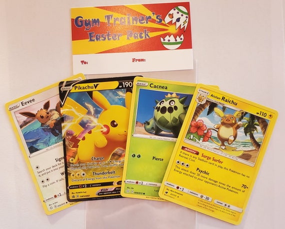 Pokemon Easter 10 Pack Bundle: Easter Basket & Egg Hunt Bundle (10 Four Card  Pokemon Easter Packs) - Etsy
