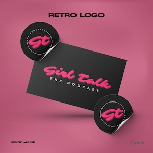 DIY podcast logo, beauty logo, makeup logo, hair logo, lashes logo, boutique logo, Canva logo