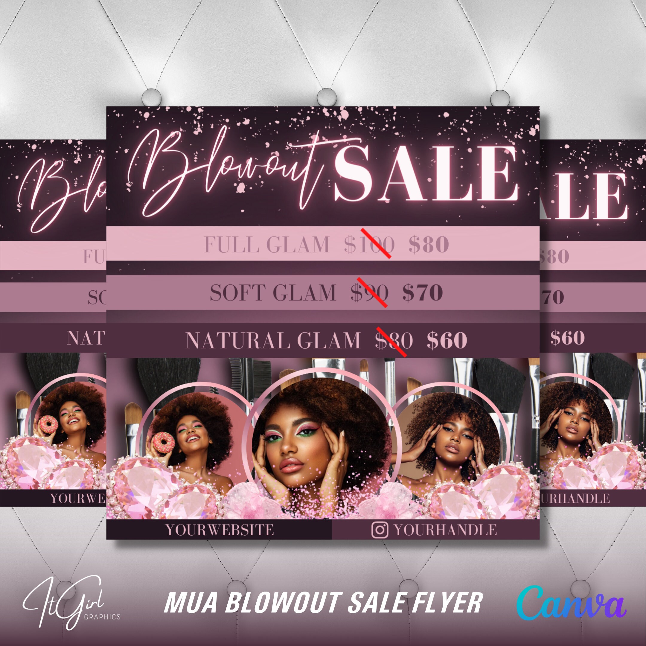 Makeup Flyer Makeup Appointment Available Makeup Services Etsy