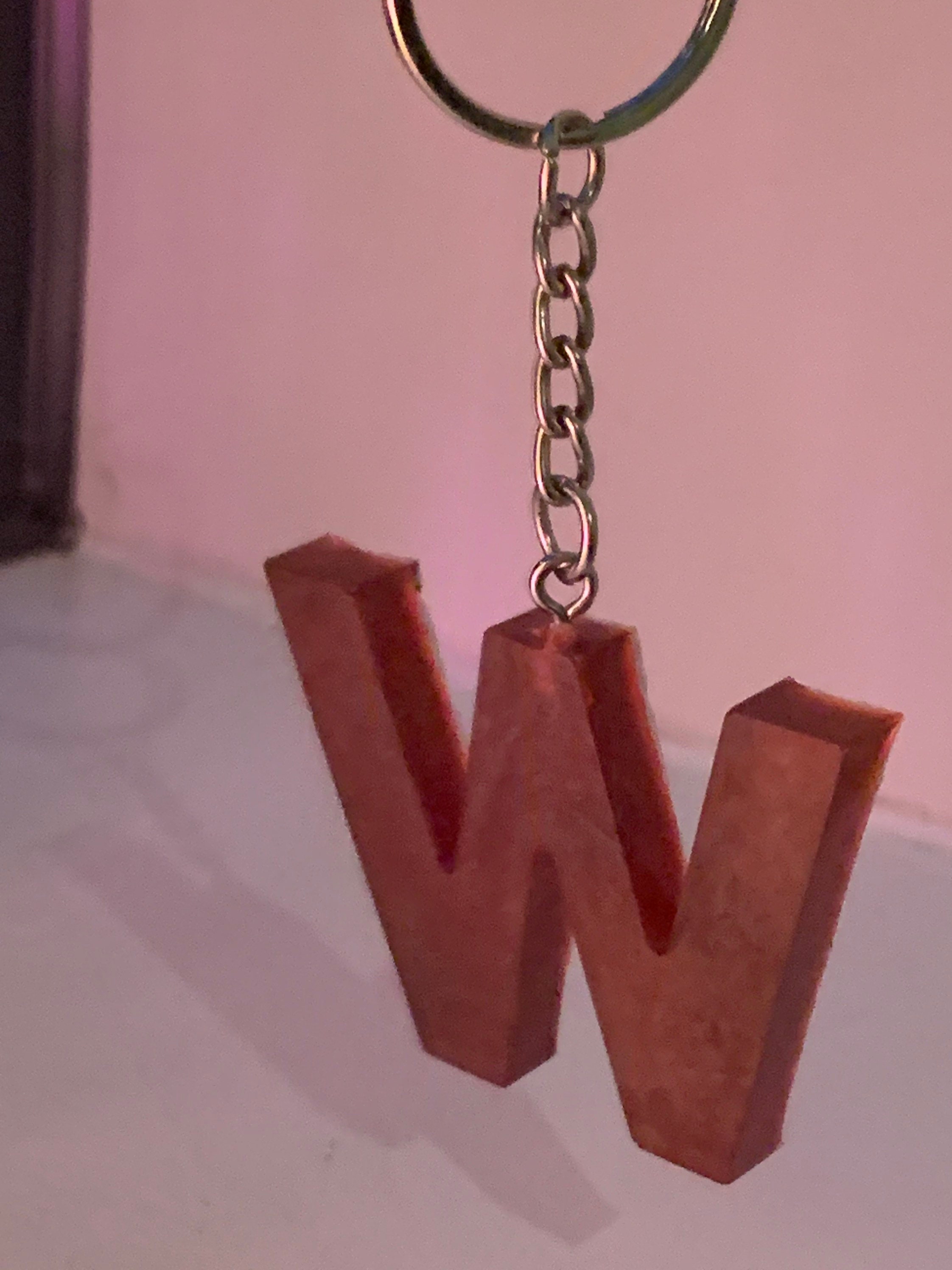 Big letter keychains Etsy