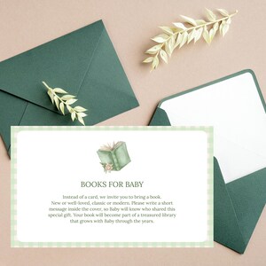 Babyshowerboeken voor baby Kaart Afdrukbare vintage jurk Bijsluiter babyshower Kaart babyshower