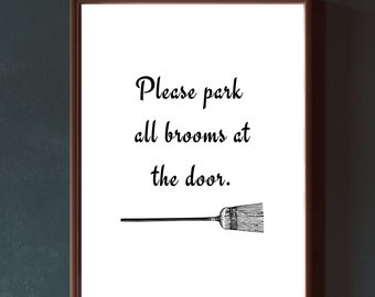 Witch Wall Hanging, Witchy Decor, Broom Wall Decor, Mystic Wall Art, Living Room Decor, Witchy Gifts, Entry Hallway Decor, Pagan Wiccan Gift