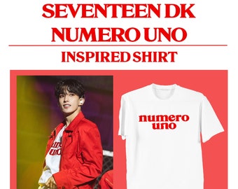 SEVENTEEN DK Shirt Numero Uno Be The Sun BETS Inspired Kpop Concert T-Shirt