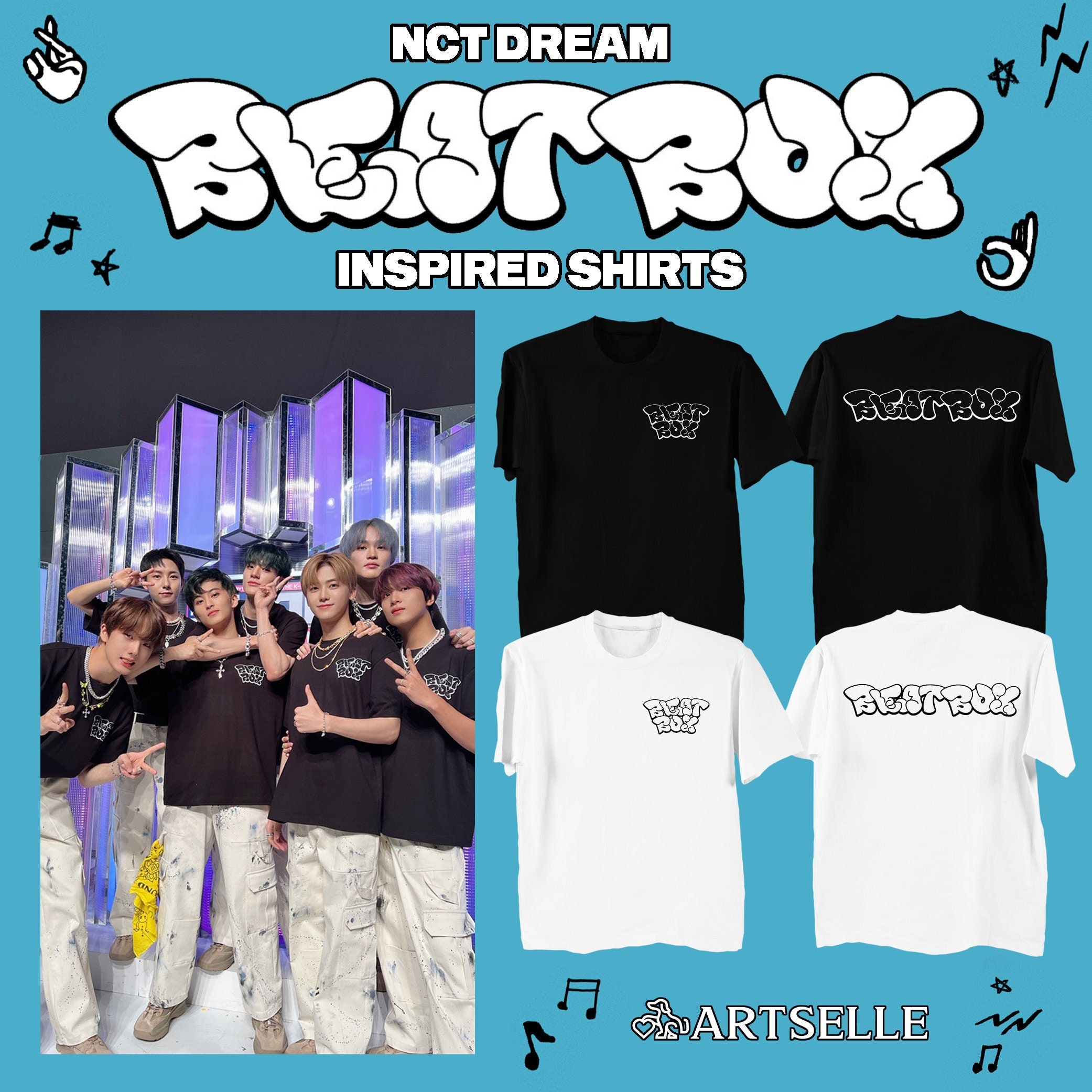 NCTDREAM Beatbox MD Tシャツ ジェノ トレカ付 NCTDREAM ジェノ beat box トレカ MD Tシャツ - メルカリ