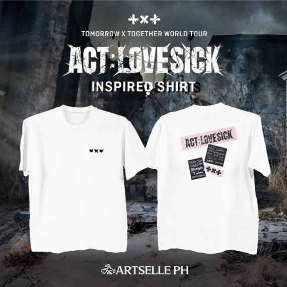TXT ACT:LOVESICK 公式 グッズ Oversized Shirt TXT ACT:LOVESICK 公式 グッズ Oversized Shirt TXT World Tour