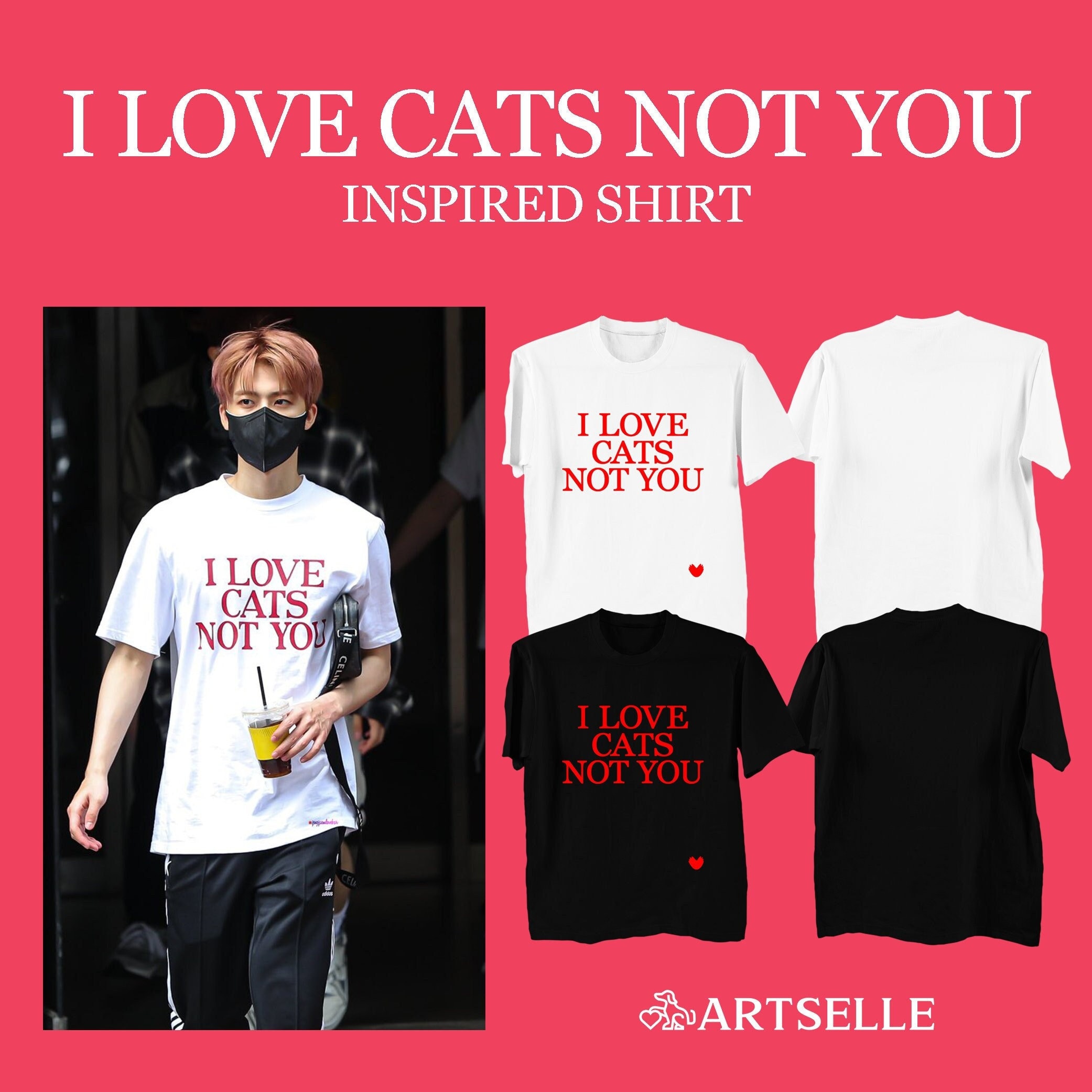 【ITZAVIBE】LOVE CRYING CAT long-sleeved★ NCT JAEMIN 着用 NCT Sweater itzavibe LOVE CRYING CAT BORN IN 2001 Long
