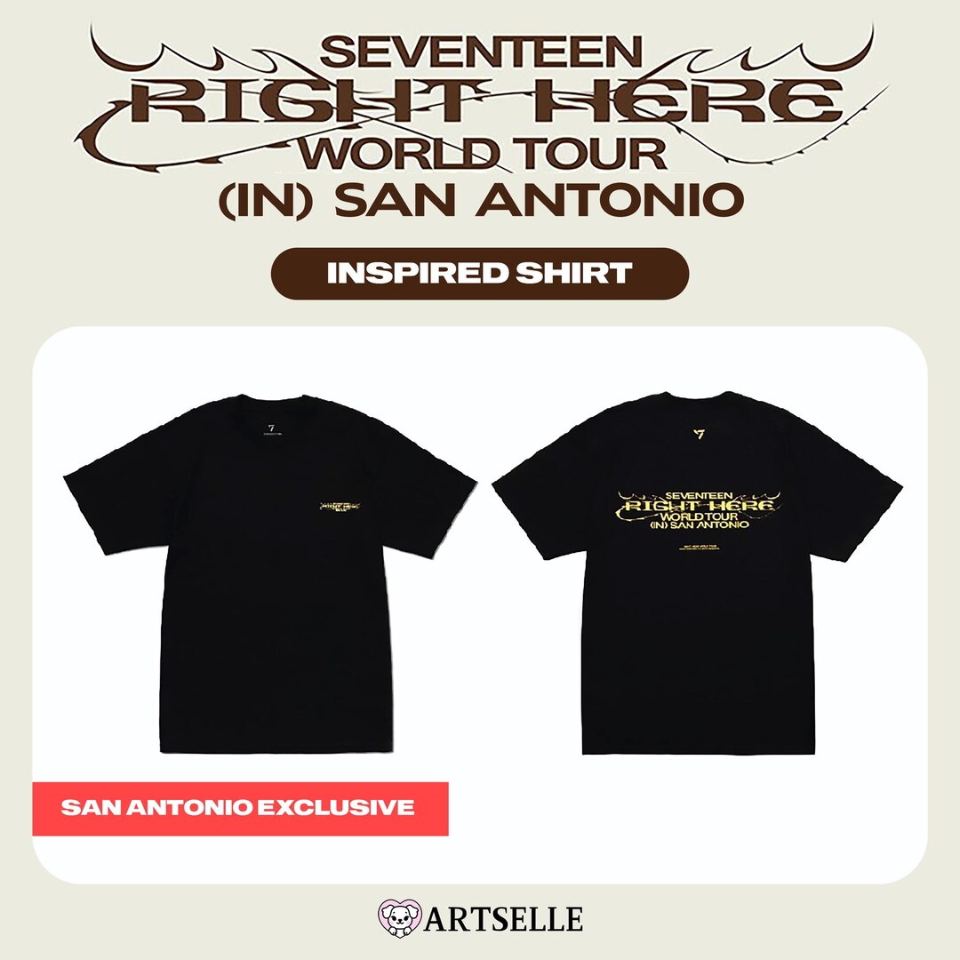 SEVENTEEN Right Here World Tour in US Inspired Shirt San Antonio ...