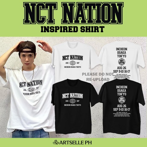 NCT NATION Shirt to the World Inspired MD 2023 Incheon Osaka Tokyo