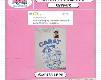 SEVENTEEN Nana Tour Italy Inspired Shirt Carat Version MD
