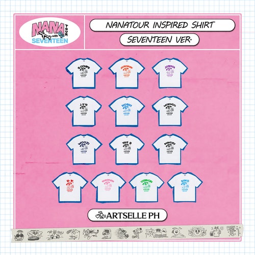 SEVENTEEN Nana Tour Italy Inspired Shirt SVT and Carat Version MD