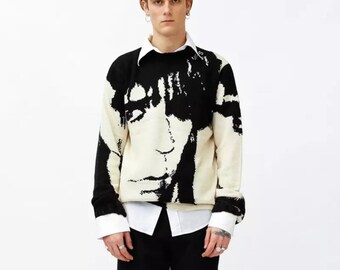 Face Knit Sweater - Etsy