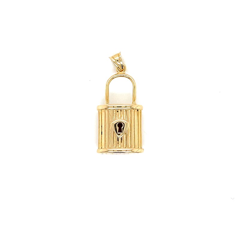14K Gold Padlock Charms Solid Gold Lock Charms Padlock Etsy