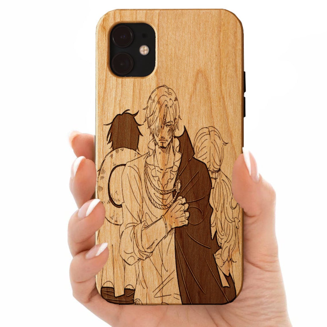 One Piece Theme Custom Made Anime Gift Real Wood iPhone & Etsy