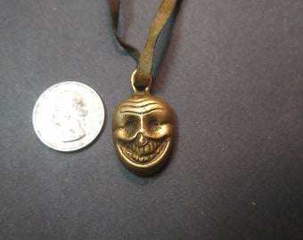 Buddhist Brass Pendent Skull Impermanence Necklace