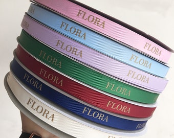 Personalized Grosgrain Ribbon Printed with Your logo For Gift Packaging,100 yards Roll