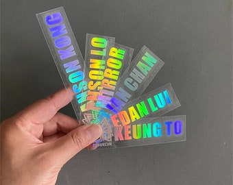Custom Hologram 3D Logo Transfer Sticker