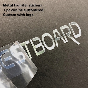 Custom 3D Metal Transfer Stickers for Jewelry Boxes