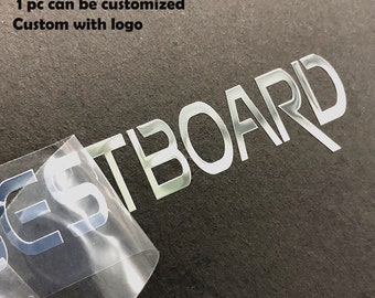 Custom 3D Metal Logo Stickers: Permanent Waterproof Decals