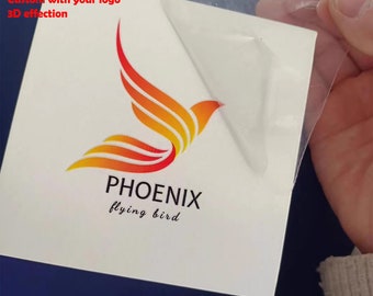 3D Custom Logo UV Transfer Sticker: Permanent Waterproof Full Color